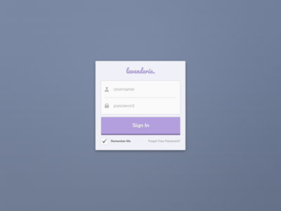 Sign In Widget (Free PSD)
