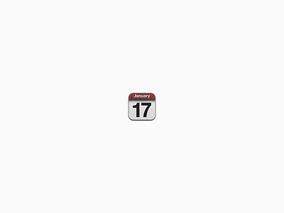 Itty Bitty iOS Calendar Icon