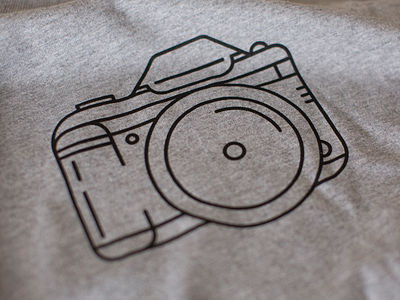 DSLR T-Shirt (Printed!) camera design dslr flat illustration shirt shootproof t tee