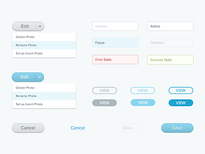 More Studio Panel UI Assets by Joshua A. Davies for ShootProof on Dribbble