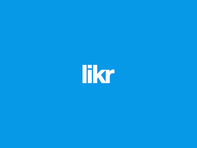 Likr Logotype (Unused) identity influence like likr logo logotype mark media network social unused