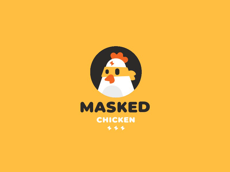 Masked Chiken Logo Animation