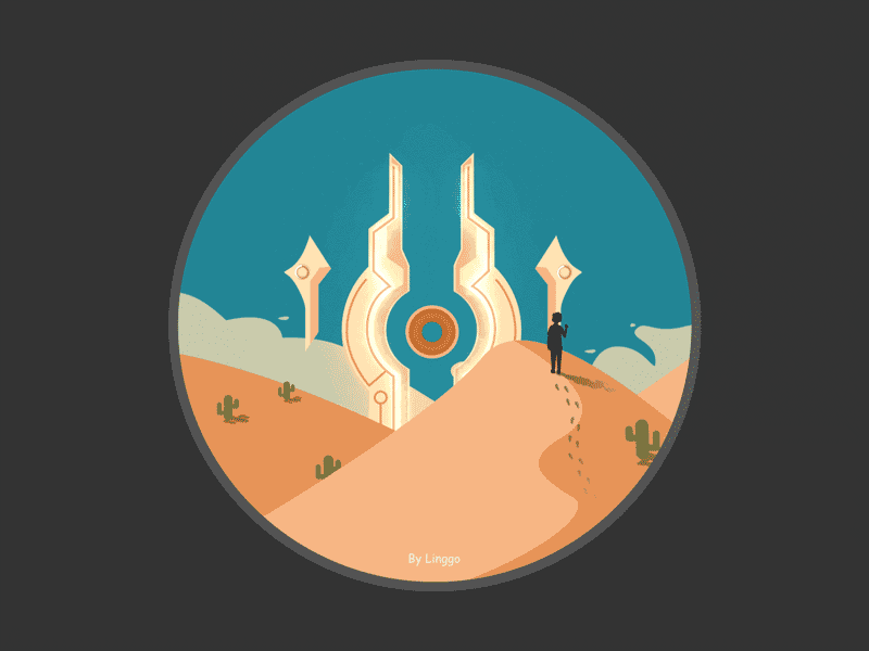 Desert tower animation