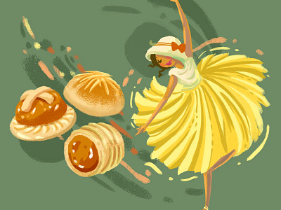 Day 38: Pineapple Tarts cakes character design colorful colourful` cute desserts digital art food food illustration illustration pineapple pretty