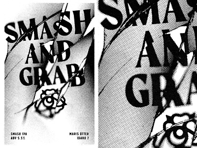 Smash And Grab - Label - Viistatha Brewery beer beer branding beer label branding branding design brewery viistatha