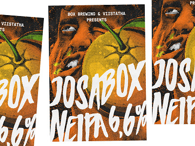 JOSABOX - NEIPA - Box Brewing X Viistatha beer beer branding beer label branding branding design brewery design illustration