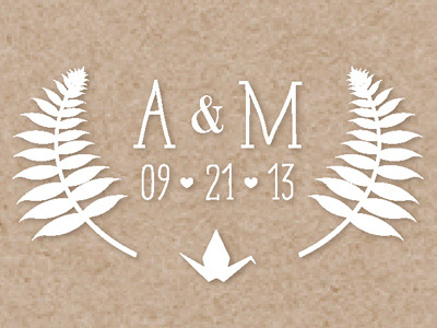 A & M Wedding Monogram