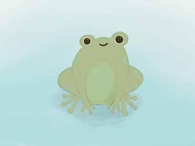 Frog Friend doodle frog illustration maker of rad