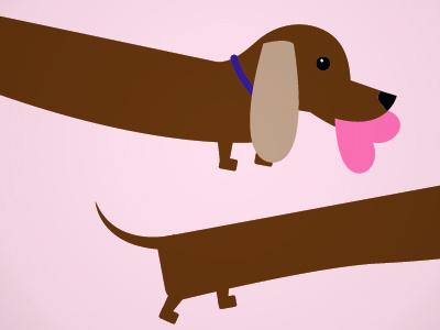 Dachshund Valentine Preview dachshund dog hearts illustration love maker of rad valentine weiner dog woof