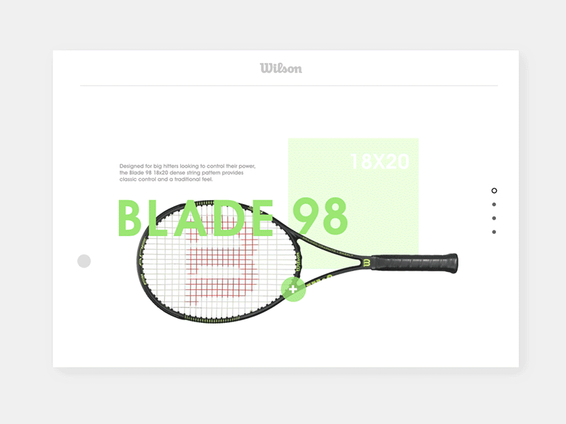 Tennis product catalog (concept/pitch)