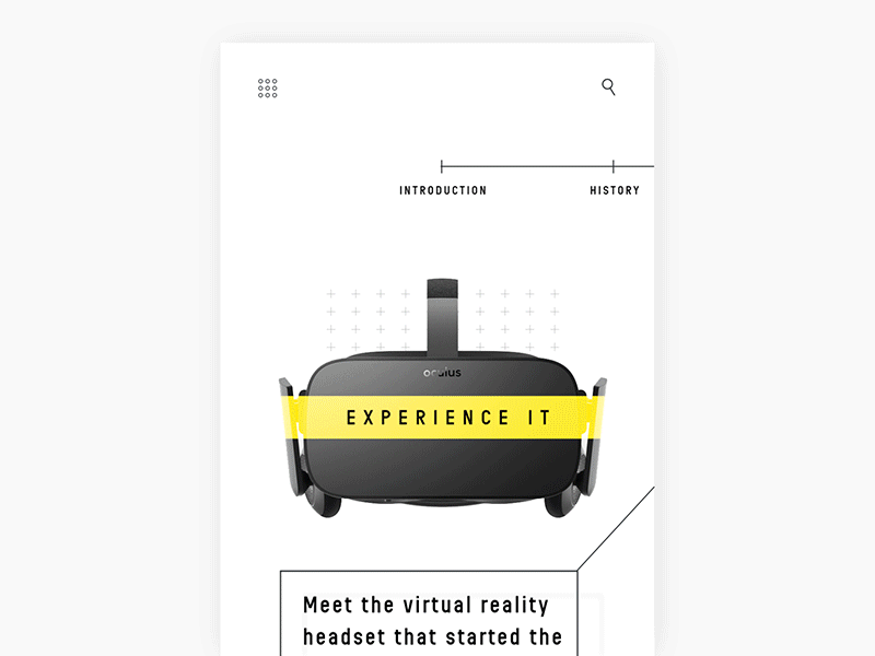 Parallax article - prototype article editorial interface longform mobile news ui ux vr