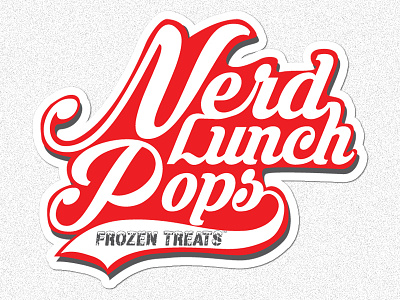 Nerd Lunch Pops Frozen Treats Logo logo nerd lunch