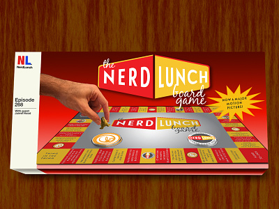 Nerd Lunch Board Game illustrator nerd lunch photoshop