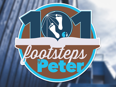 101 Footsteps of Peter Logo illustrator logo