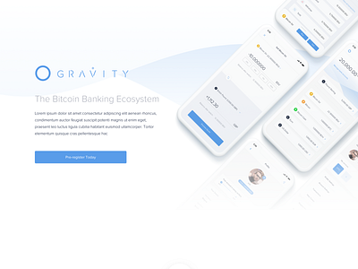 Pre Register Reskin ai app design artificial intelligence bank bitcoin bitstocks crypto cryptocurrency design fintech gravity investment minimal mobile platform ui ux web design