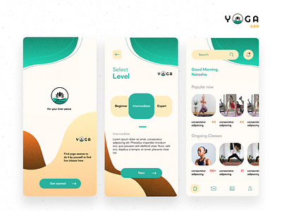 Yoga App app app design design figma logo ui ux