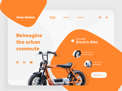 Future electric bike website design