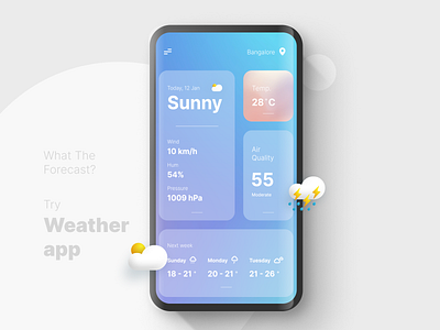weather app android app app app design design develop dribbble best shot figma gradient mesh gradient ui weather weather app