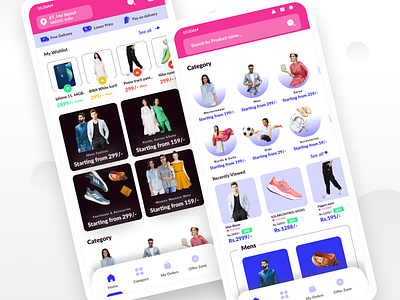 online shopping app app app design design ecommerce elegant design figma online shopping shopping ui ux