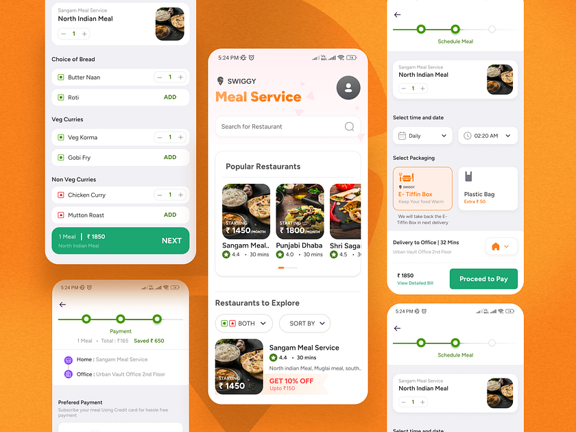 Swiggy Meal Subscription (Concept) by Anirudh Jena on Dribbble