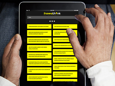 ihaveathink.com - tablet experience