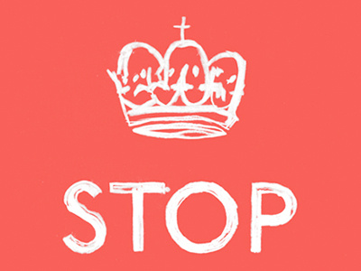 STOP IT, YOU. drawn keep calm hand lettering poster typography