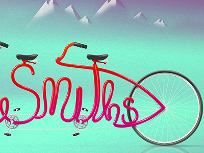 The Smiths band bicycle lettering music the smith type typography