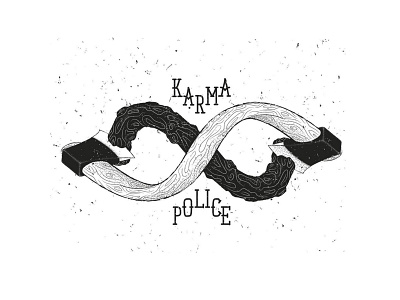 Karma illustration infinit karma music police