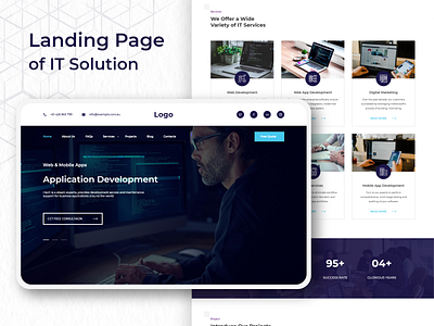 IT Solution design mock up responsive design ui ux uidesign uxdesign web ui webdesign