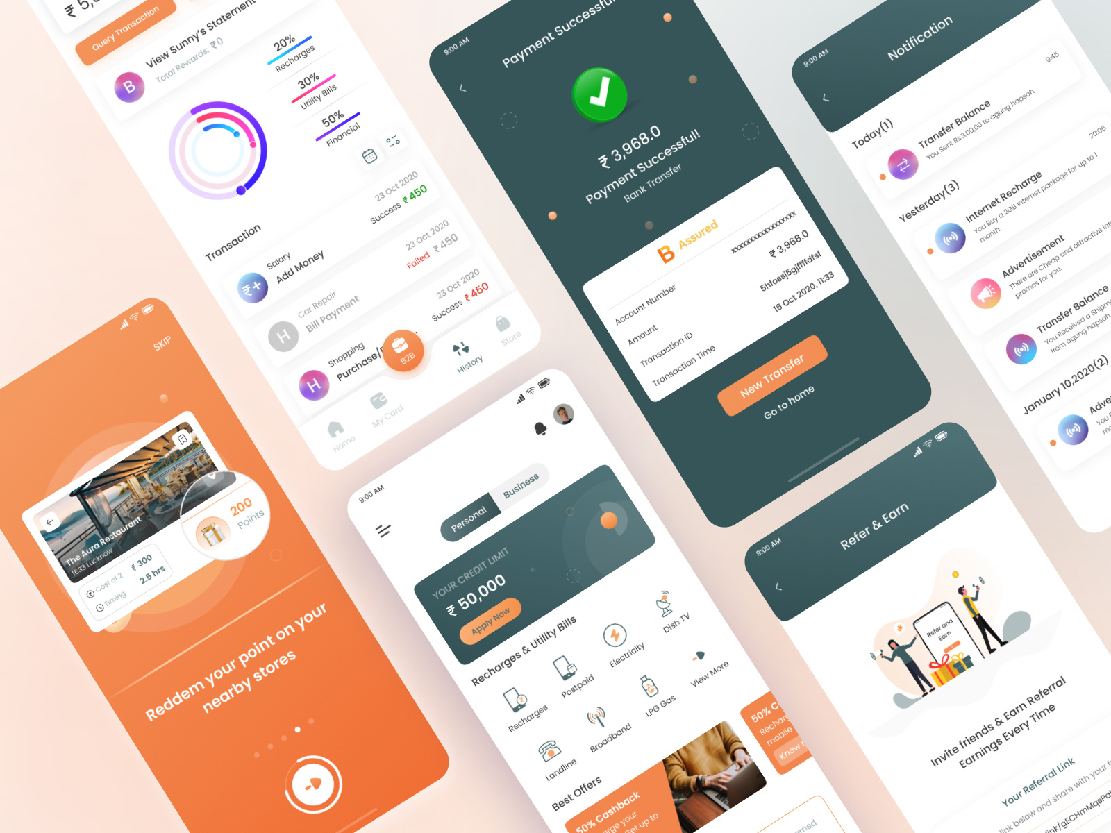 Cashyear - payment app by Nikhil Sutariya on Dribbble