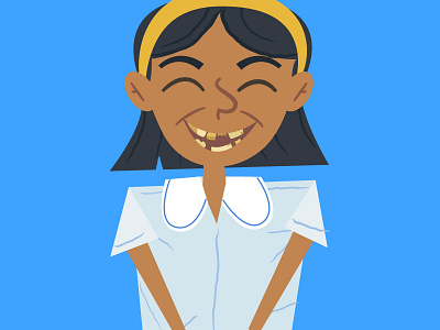 Cambodian Girl—Dental Hygiene