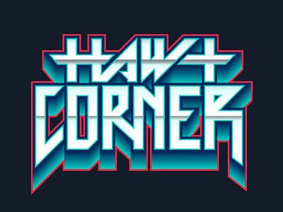 Hawt Corner baseball chrome hair band logo mariners metal mlb rock seattle
