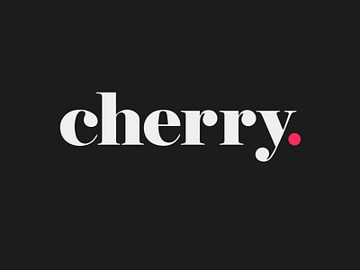 Cherry brand branding identity lockup logo wordmark