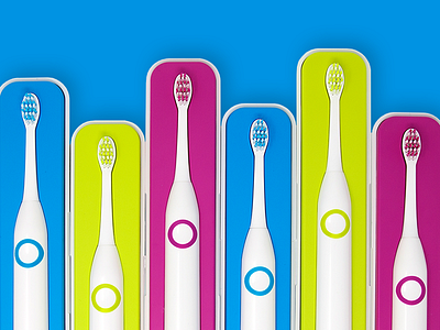 Beam Brush beam beam brush beam dental colorful package design product design