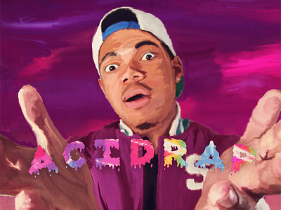 Acid Rap 1991 acid rap album art artwork chance chance the rapper cover ep hiphop mixtape paint painting rap rapper