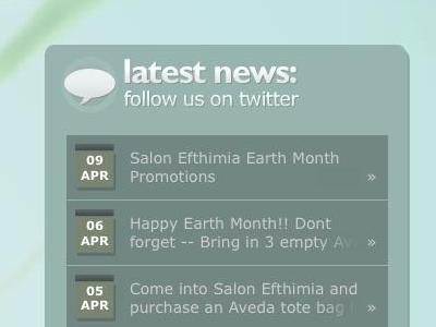 Earthy Twitter Widget earth tones pastel twitter widget