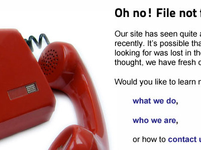 File not found 404 clean error file not found phone red sansserif white