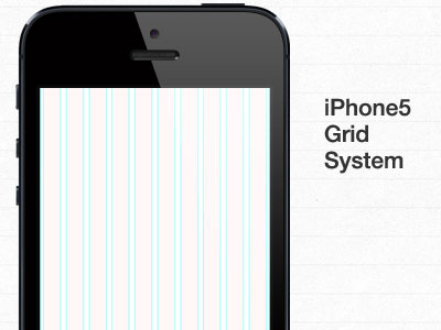 iPhone5 Grid System [PSD] grid system iphone5 psd