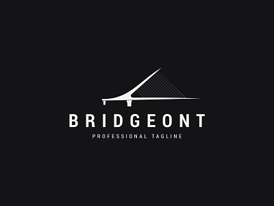 Bridge logo design brand bridge build building buildings company constraction icon illustration logo logo design luxury minimalist real estate ui ux vector