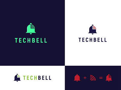 Tach bell logo concept bell brand branding brandmark colorful creative design icon identity logo logo design logos logotype luxury minimal minimalistic modern tach technology