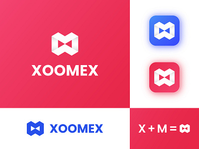 M X Letter Logo 3d abstract app app icon brand branding chatting app design icon illustration lettermark logo logo design luxurious minimalist modern monogram music symbol typography
