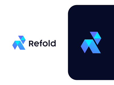 Refold logo mark abstract logo brand branding colorful creative logo folder design gradient logo icon lettermark logo logo design logotype mark minimalist modern modern logo monogram r letter r mark symbol