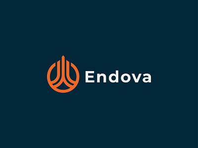 Endova logo design abstract logo agency brand branding combination mark creative logo digital marketing e letter logo finance logo icon illustration investment logo logo design logotype minimalist modern modern logo simple logo symbol