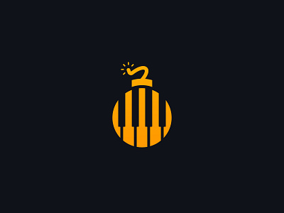 Music Bomb Logo abstract logo app icon bomb logo branding creative logo icon icon design illustration lettermark logo logo design logotype minimalist modern logo monogram music player piano logo simple logo symbol tunes