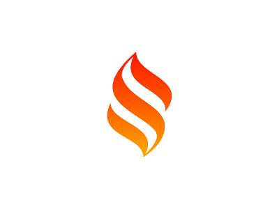 S Letter Fire Logo