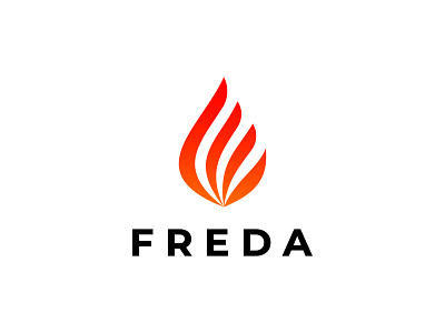 Freda Flame logo design 3d app icon brand brand identity branding creative fire flame gas logo icon illustration logo logo design logotype minimalist modern logo power simple logo unique vector