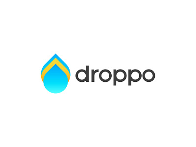 Modern Water drop logo concept