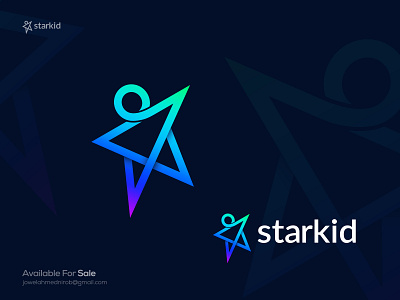 Starkid Learning Agency Logo Design branding creative logo e learning education logo freedom icon kids logo learning logo logo design logo designer logos 2022 logotype minimal logo minimalist modern logo rocket simple logo star logo technology