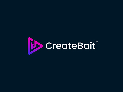 Create Bait Logo Design app icon bait logo branding colorful create logo gradient icon logo logo design logo designer logos logotype minimal minimalist monogram play logo simple logo symbol technology unique logo