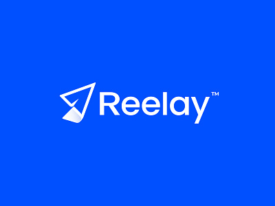 Reelay Logo Design 3d abstract logo air logo branding creative fly icon learning logo logo design logos logotype mail logo minimal minimalist paper logo pay rocket simple logo trust